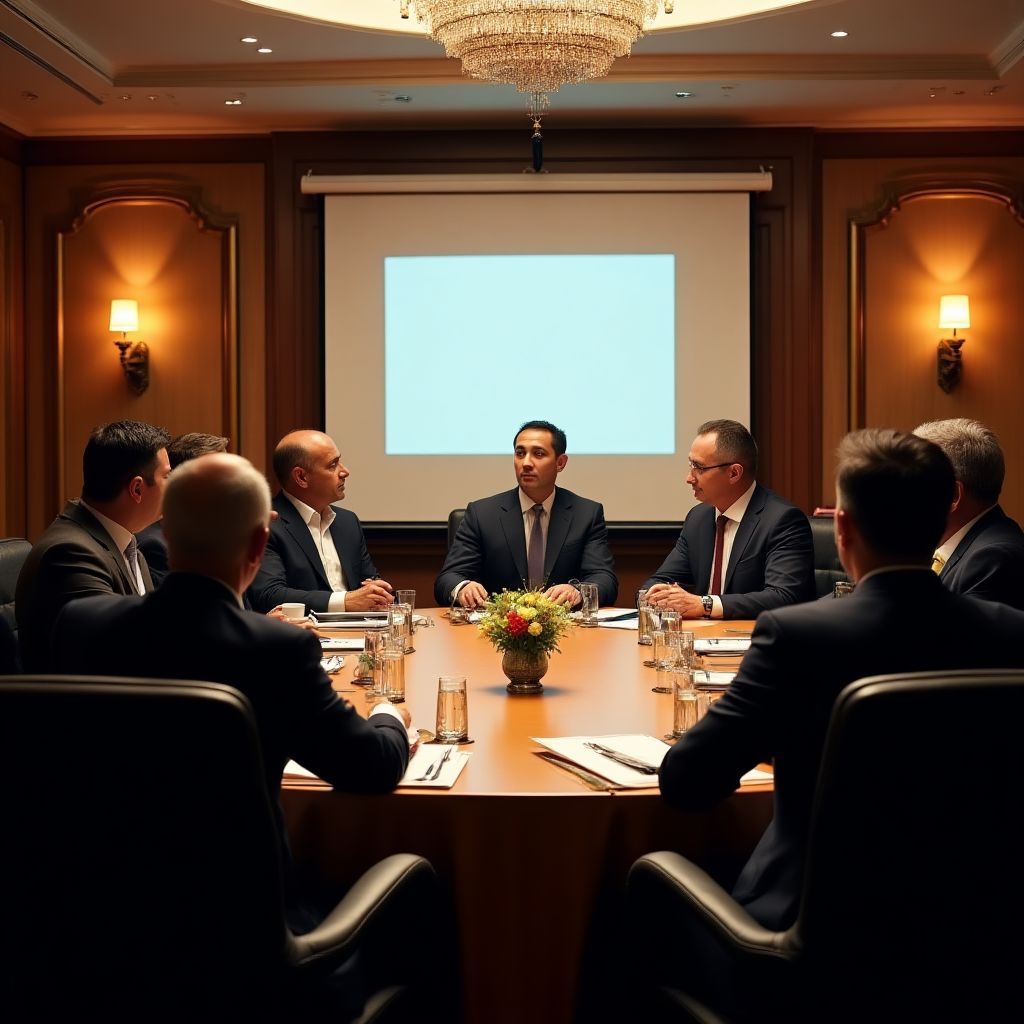 Reunión de comunidad de inversores